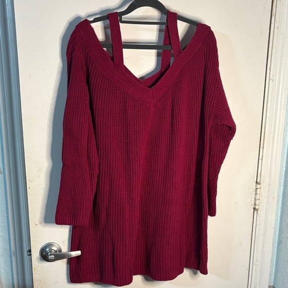 Torrid Burgundy Sweater - Picture 1 of 3